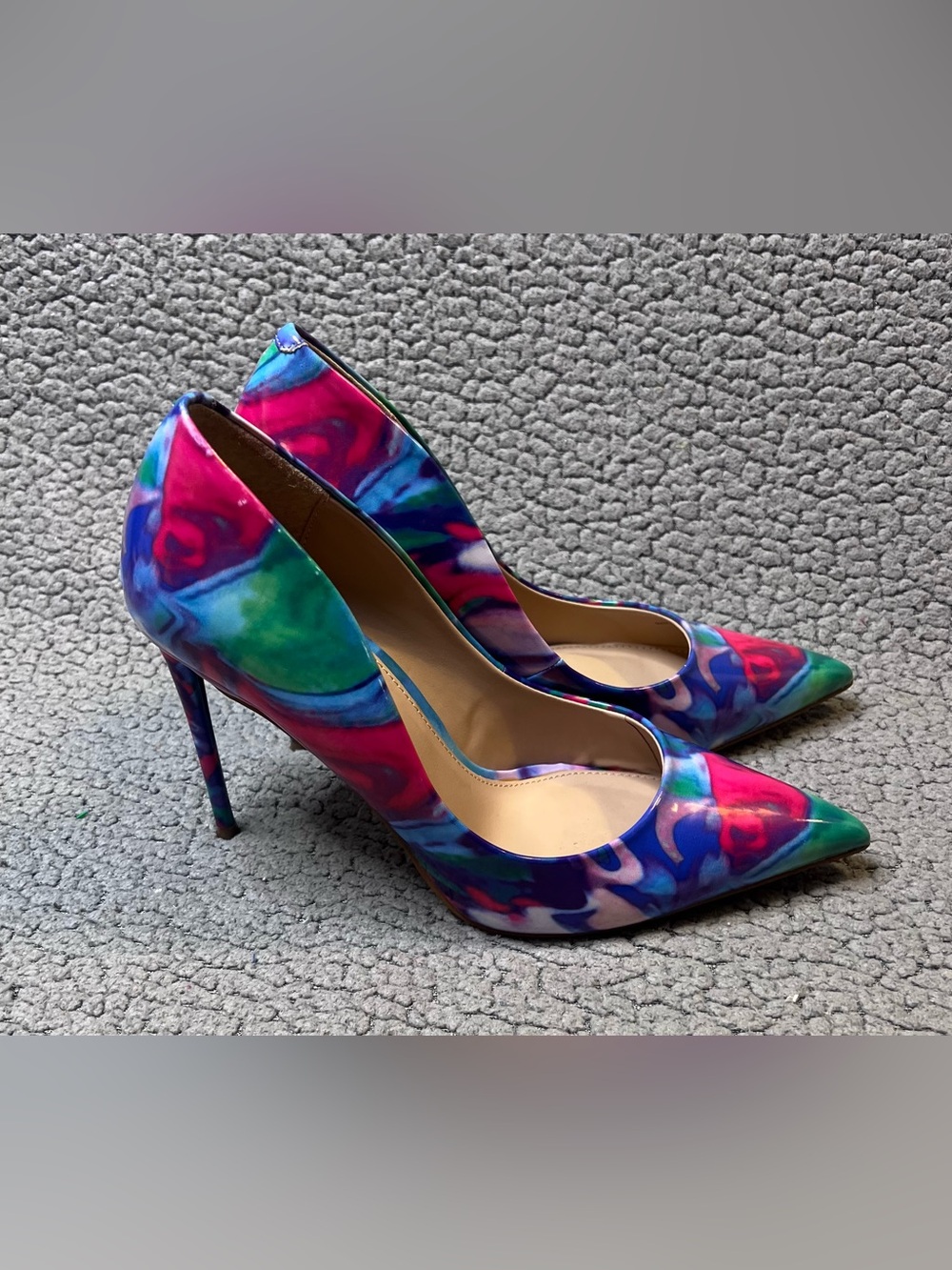 Steve Madden Vala Pumps Multicolored Size 9.5 M Blue Pink And Green